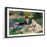Quadro Decorativo Renoir Mulheres Na Grama 92x90