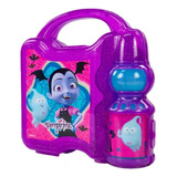 Lonchera Infantil Con Botella Vaso De Plástico Vampirina