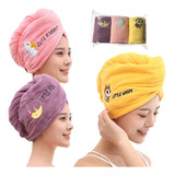 Gorros De Baño Con Bordado De Microfibra Para Cabello Seco