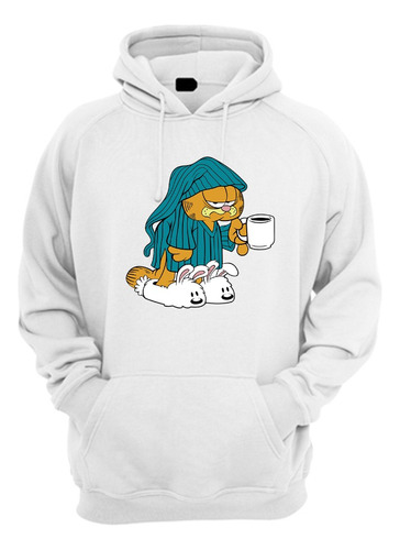 Blusa Moletom Garffield Café Cartoon Style 