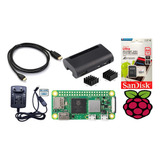 Kit Raspberry Pi Zero 2w 2 W, Sd 64gb, Fonte,case,cabo,dissi