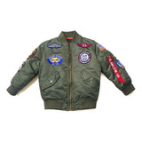 Top Gun Chaqueta Bomber Engrosada Para Otoño E Invierno