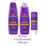Aussie Miraculously Smooth Shampoo + Condicionado + Máscara 