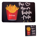 Set X6 Manteles Individuales Porta Vasos Mesa Papas Fritas