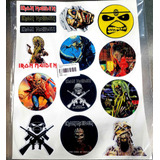 Kit Adesivos Stickers Rock Iron Maiden Resinados