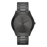 Reloj Michael Kors Mk8507 Slim Runway Men's , De Acero In Color De La Correa Negro Color Del Bisel Negro Color Del Fondo Negro