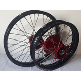 Par Roda Xr 250 Tornado Cubos Vermelhos Aros Threeheads