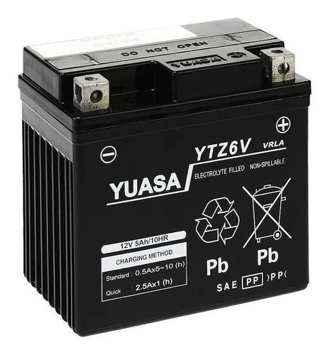 Bateria Yuasa Ytx5l-bs Ytz6  Bajaj Boxer  150