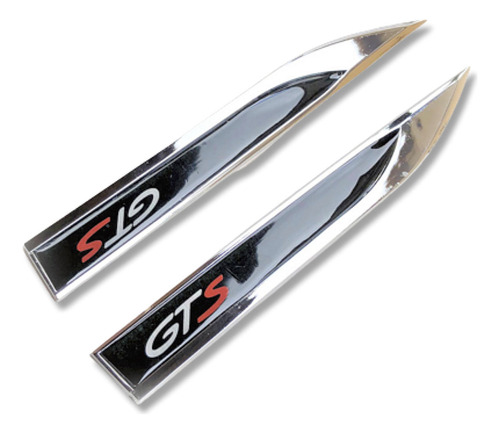 Par Insignias Metalicas Gts Laterales Para Polo Tuningchrome