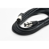 Cable Profesional Pro Audio Canon Xlr 7,6 Mts Negro Cuota