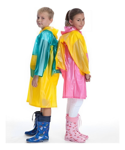 Poncho Capa Impermeable Para Niños Lluvia - Alta Calidad