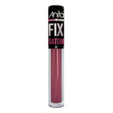 Batom Líquido Fix 5 Cód 6005 - Anita Cosméticos Acabamento Acetinado Cor Rosa-escuro