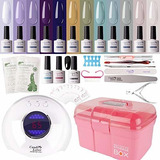 Esmalte - Gel Nail Polish Kit With 36w Lamp - Candy Lover 10