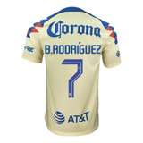 Jersey Local Playera Brian Rodríguez 7 Azul Crema 2023/2024