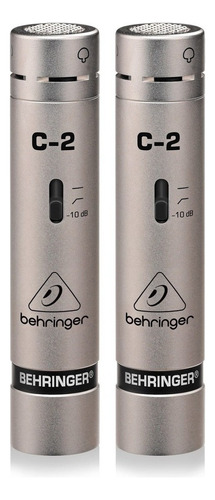 Micrófonos Behringer C-2 Condensador Cardioide Color Plateado