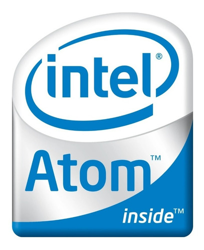 Logo Sticker Intel Atom Original Autoadhesivo Gabinete Pc