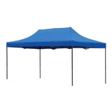 Carpa Toldo 3x4.5 Reforzado Plegable Impermeable Jardin Azul