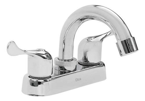 Mezcladora Eco Dica 4031 4pul Tipo Bar Corto Para Lavabo Acabado Cromado Color Gris