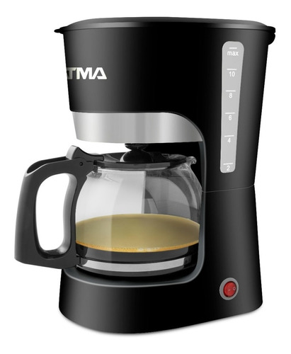 Cafetera Filtro Atma Semi Automática 1.5l Ca8143dhfp Negra Color Negro