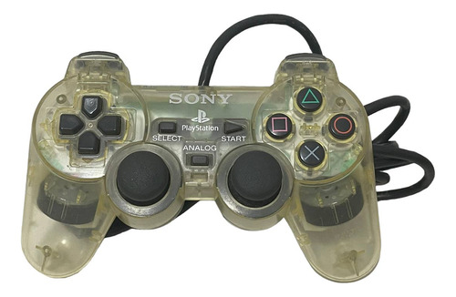 Controle Playstation 2 Ps2 Transparente Translúcido Original