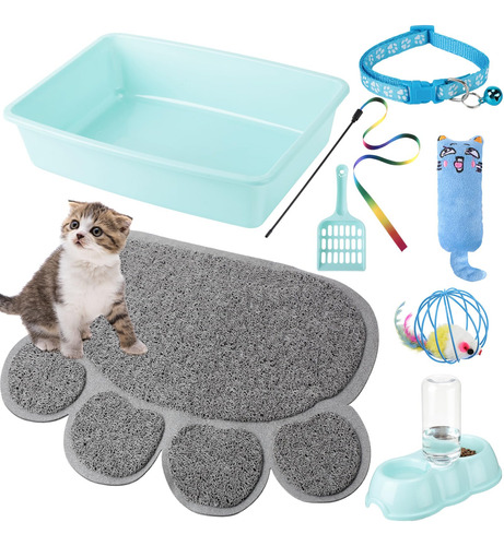 Kit De Iniciacion De 7 Piezas Para Gatos Pequenos, Caja De A