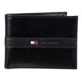 Tommy Hilfiger Cartera De Cuero Para Hombre - Cartera Plegab