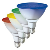 Lámpara Led Par 38 Rojo Verde Azul Amarillo