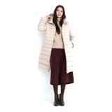 Tapado Uniqlo Ultra Light Down Coat Beige Capucha Desmon