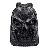 Mochila Impermeable Tridimensional De Moda De Calavera. [u]