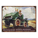 Cartel Chapa Publicidad Antigua Unimog X297