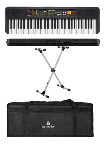 Kit Teclado Yamaha Psr-f52 + Bag Harmonics+ Suporte Ask Si99