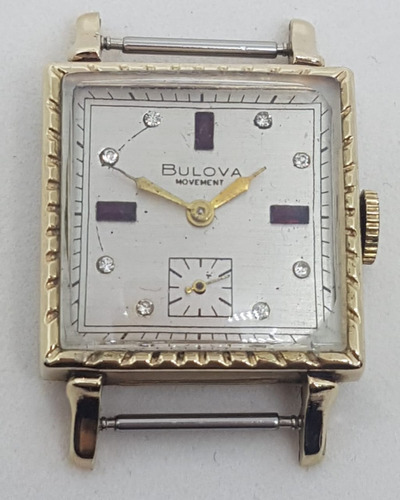 Relogio De Pulso Bulova Movement Funcionando 25x25mm     A23