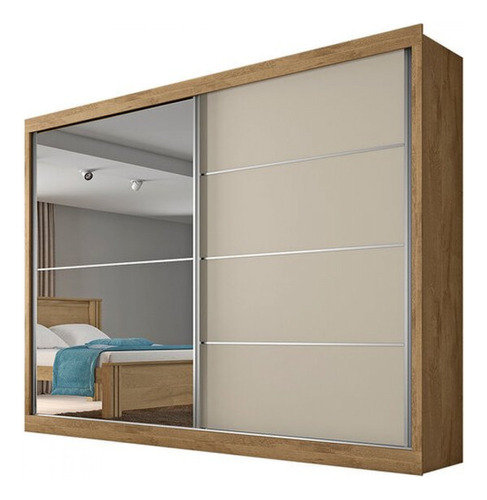 Guarda-roupa Verona Plus Mdf 2 Portas 4 Gavetas Mademarcs