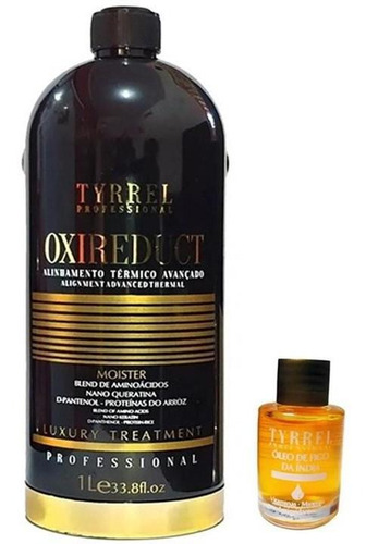 Escova Progressiva Oxireduct Tyrrel Profissional 1l Com Óleo