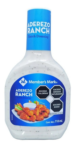 Aderezo Ranch Member's Mark 710 Ml Para Alitas, Ensaladas