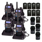 Kit 4 Unidades Handie Baofeng Bibanda Uv5ra Uhf Vhf Handy Bandas De Frecuencia Uhf-vhf Color Negro