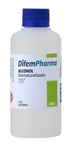 Alcohol Desnaturalizado 70º Difem 250cc