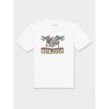 Polera Kahlahoo Ss Tee Infantil Blanco Volcom