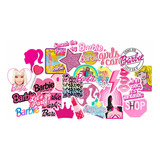 25x Colantes Adesivos Barbie Girl Pink  Stickers+brinde