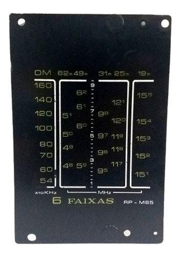 Dial Radio Motoradio Rp-m65 6 Faixas Em Plástico