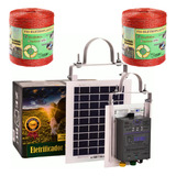 Eletrificador Cerca Elétrica Solar Rural Fio Eletroplático