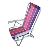 Reposera Silla Aluminio 4 Posiciones Playa Reclinable Oferta