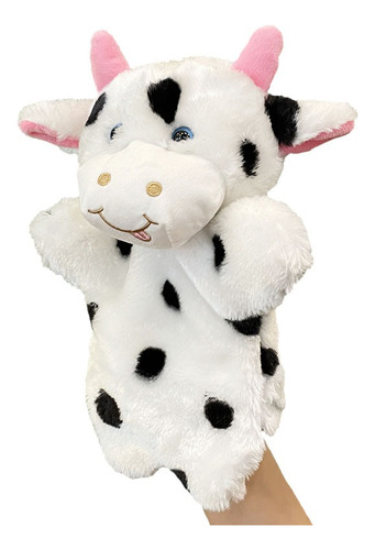 Marioneta Titeres Mano Vaca Manopla Tela Niños Peluche