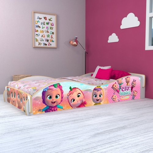 Cama Infantil Cry Babies 1 Plaza Niña Chicos 