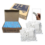 Caixa Giz Azul Sinuca Bilhar 144 Bar Comum + 2 Kg Giz Branco