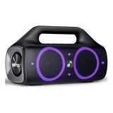 Bocina Ewtto Altavoz Ewtto Etp406b Etp406b Altavoz Ewtto Bluetooth Etp406b Con Bass Y Led Luz Portátil Con Bluetooth Waterproof Negra 110v/220v 