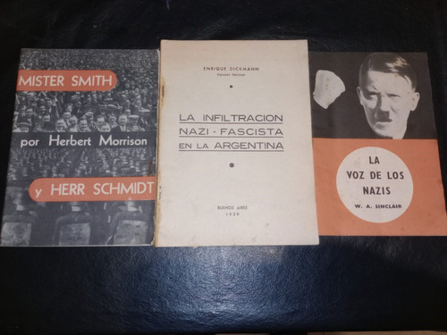Pack 3 Ejemplares Nazismo Morrison Schmidt Dickmann Sinclair