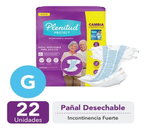 Pañales Plenitud Protect G 22