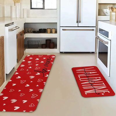 Alfombra Absorbente For Baño, Porche, Día De San Valentín, A