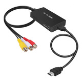 Convertidor Rca A Hdmi Adaptador Compuesto A Hd